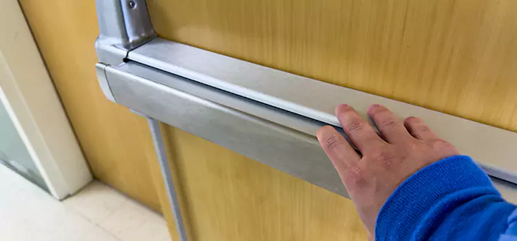 Installing a Push Bar on a Door Westchester